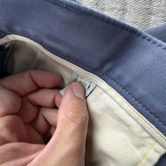 Duck Head Gold School Pant Men 42x32 Blue Chino Khaki Classic Fit Stretch - Picture 10 of 10